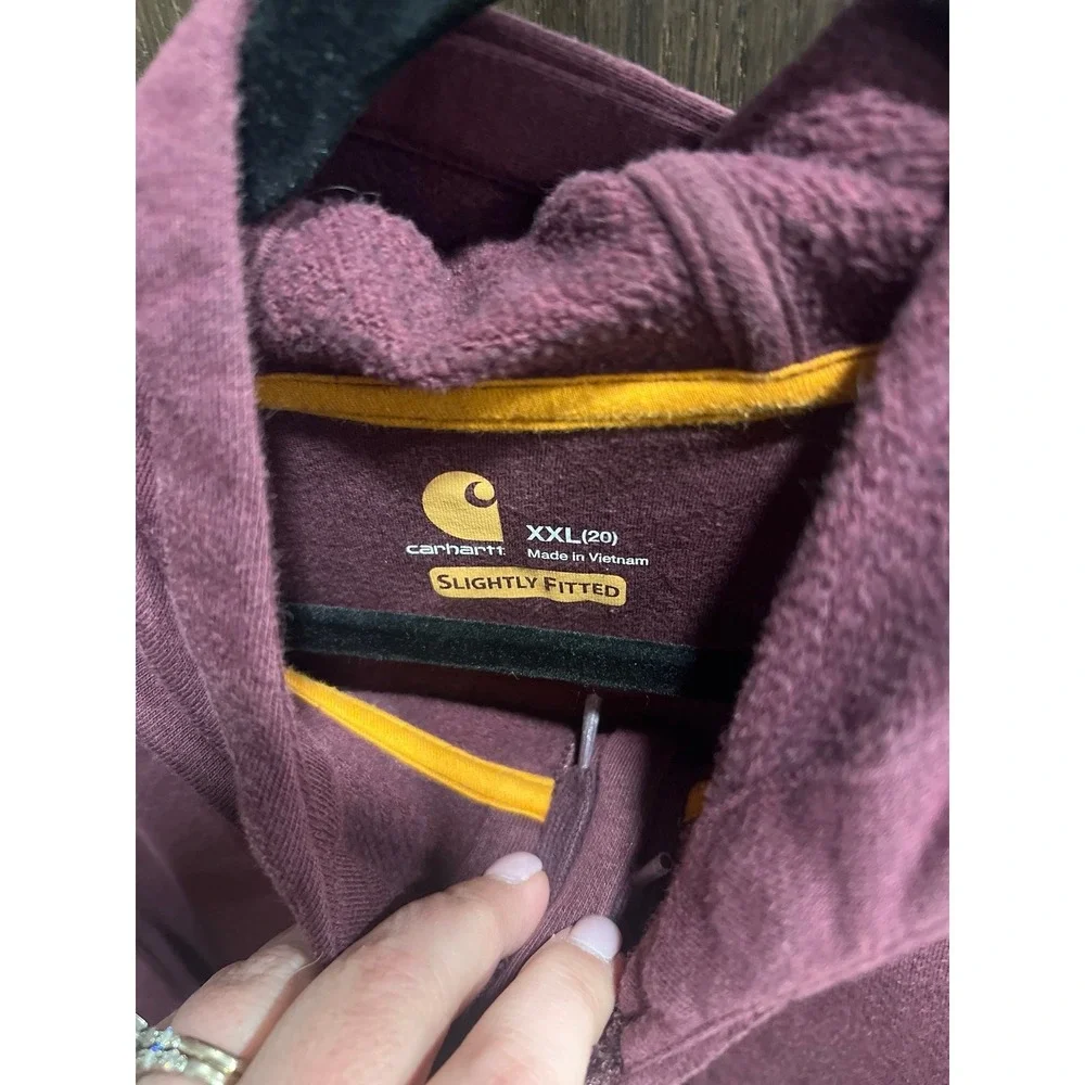 CARHARTT FORCE® DELMONT GRAPHIC‎ ZIP-FRONT HOODED SWEATSHIRT women's xxl